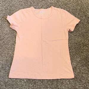J Crew Peach Crew Neck T-Shirt